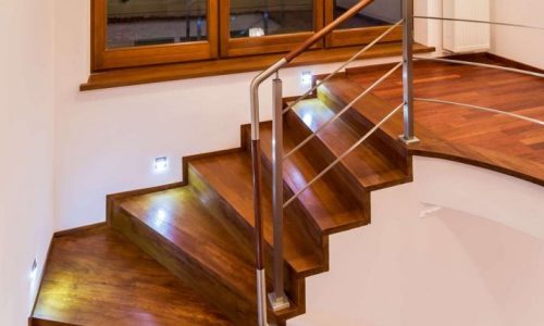 Stairway to Elegance: Refining Spaces with Hardwood Steps